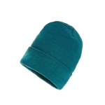 Sustainable promotional beanies from recycled material pastel green colour