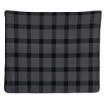 Soft promotional plaid fleece blanket, 180 g/m² graphite colour