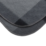 Soft promotional plaid fleece blanket, 180 g/m² graphite colour