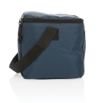 Recycled branded cooler bags for 6 cans navy-blue colour fifth view