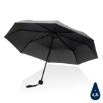 Foldable recycled plastic umbrella in bright colours, Ø95 cm black colour