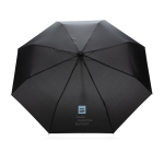 Foldable recycled plastic umbrella in bright colours, Ø95 cm black colour