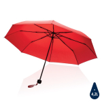 Foldable recycled plastic umbrella in bright colours, Ø95 cm red colour