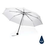 Foldable recycled plastic umbrella in bright colours, Ø95 cm white colour