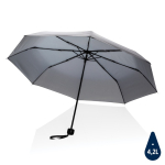 Foldable recycled plastic umbrella in bright colours, Ø95 cm graphite colour