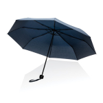 Foldable recycled plastic umbrella in bright colours, Ø95 cm navy-blue colour fourth view
