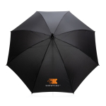 Ultra-strong stormproof umbrella with EVA handle, Ø103 cm black colour view with logo