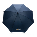Ultra-strong stormproof umbrella with EVA handle, Ø103 cm navy-blue colour view with logo