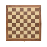 Promotional foldable chess set for events and giveaways brown colour