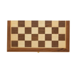 Promotional foldable chess set for events and giveaways brown colour