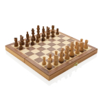 Promotional foldable chess set for events and giveaways brown colour