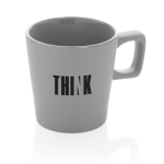 Ceramic mug with matte exterior and glossy interior, 300 ml grey colour