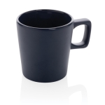 Ceramic mug with matte exterior and glossy interior, 300 ml navy-blue colour