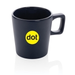 Ceramic mug with matte exterior and glossy interior, 300 ml navy-blue colour
