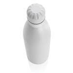 Large, promotional stainless steel thermal bottle, 1 L white colour third view