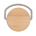 Single-wall steel bottle with lid and handle, 700 ml white colour fifth view