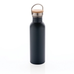 Single-wall steel bottle with lid and handle, 700 ml dark blue colour