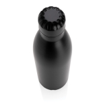 Large steel bottle with thermal function, 750 ml black colour