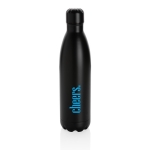 Large steel bottle with thermal function, 750 ml black colour