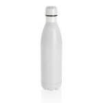 Large steel bottle with thermal function, 750 ml white colour