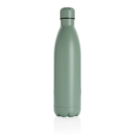 Large steel bottle with thermal function, 750 ml green colour second view