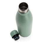 Large steel bottle with thermal function, 750 ml green colour fourth view
