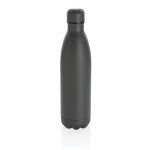 Large steel bottle with thermal function, 750 ml dark grey colour