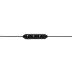 In-ear bamboo headphones with magnetic tips black colour
