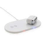 Premium in-ear headphones with two-tone case white colour