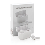 Premium in-ear headphones with two-tone case white colour