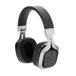 Comfortable foldable headphones with fabric accents, BT 4.0 grey colour