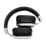 Comfortable foldable headphones with fabric accents, BT 4.0 grey colour