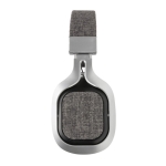 Comfortable foldable headphones with fabric accents, BT 4.0 grey colour