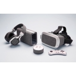 Comfortable foldable headphones with fabric accents, BT 4.0 grey colour