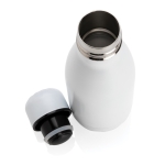 Mini stainless steel thermal bottle, 260 ml white colour