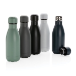 Mini stainless steel thermal bottle, 260 ml green colour