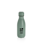 Mini stainless steel thermal bottle, 260 ml green colour