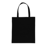 Sustainable recycled cotton merch bag, 145 g/m² black colour