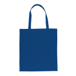 Sustainable recycled cotton merch bag, 145 g/m² blue colour