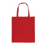 Sustainable recycled cotton merch bag, 145 g/m² red colour