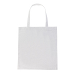 Sustainable recycled cotton merch bag, 145 g/m² white colour