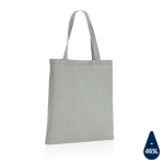 Sustainable recycled cotton merch bag, 145 g/m² grey colour