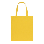 Sustainable recycled cotton merch bag, 145 g/m² yellow colour