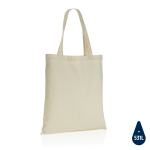Sustainable recycled cotton merch bag, 145 g/m² beige colour