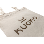 Sustainable recycled cotton merch bag, 145 g/m² beige colour