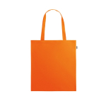 Recycled shopping bag made of rPET with long handles