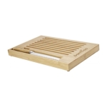 Board with knife and crumb design light wood colour