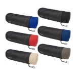 Blanket for outdoor and indoor use, polar with RPET cover beige colour