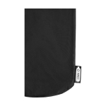 Blanket for outdoor and indoor use, polar with RPET cover light blue colour close-up view 1