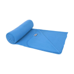 Blanket for outdoor and indoor use, polar with RPET cover light blue colour second view
